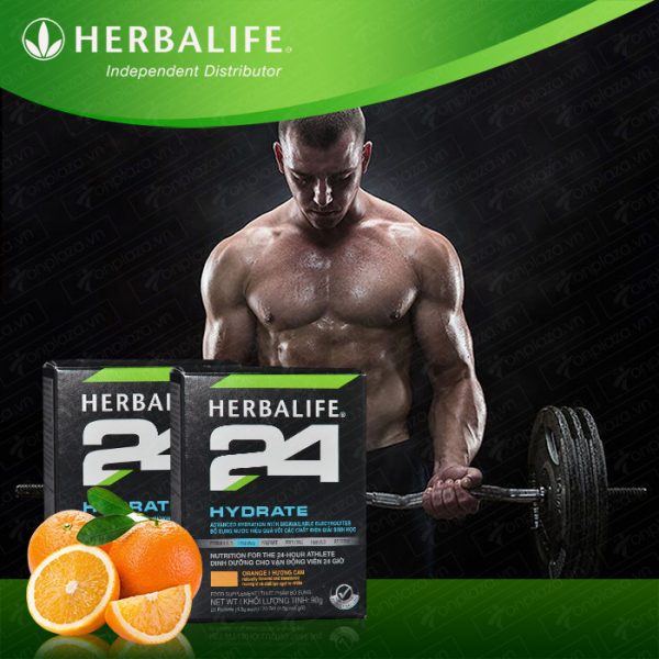 Hỗn hợp dinh dưỡng Herbalife 24 Hydrate hương cam dành cho vận động viên H026 1